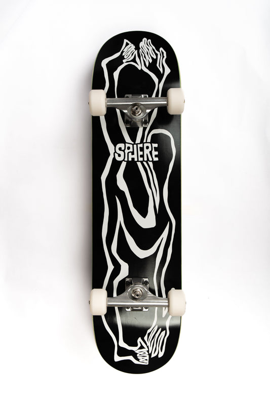TWISTED HUMAN SPHERE SKATEBOARD COMPLETE