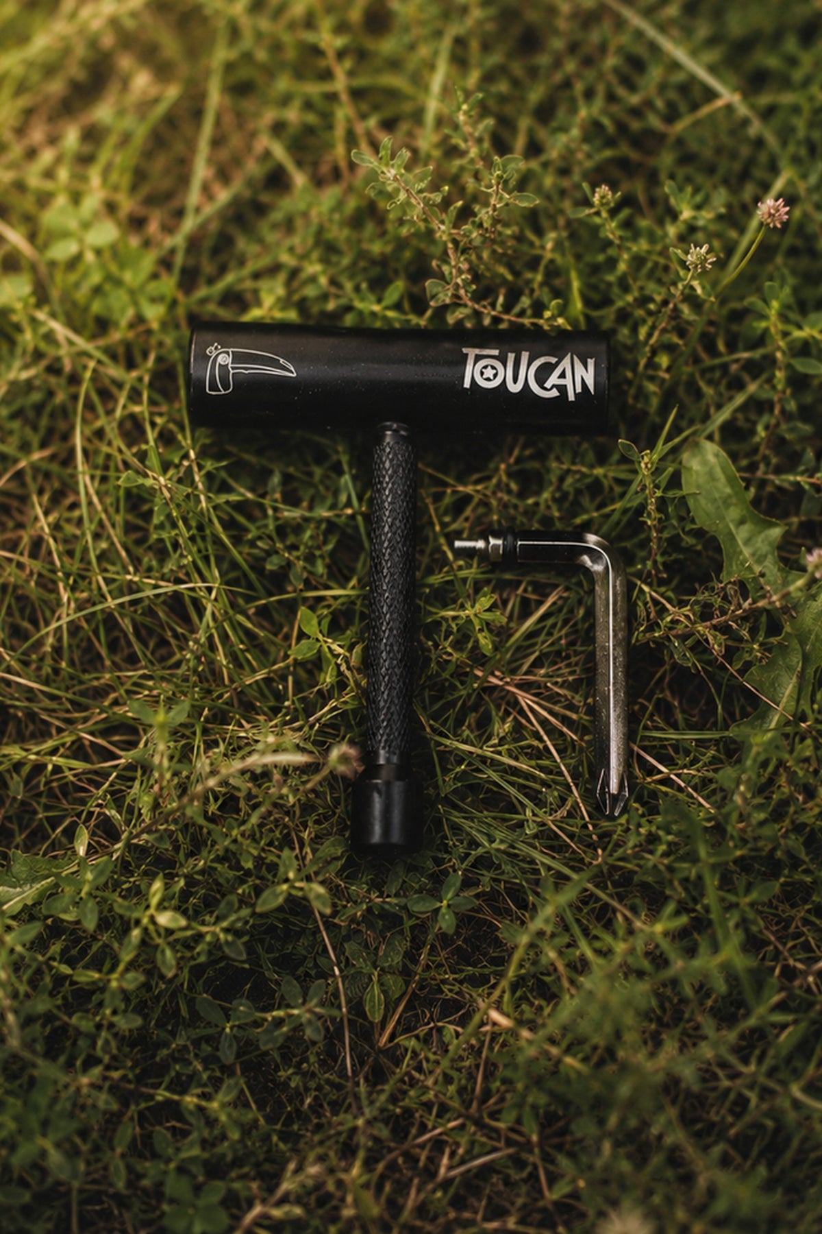 Toucan T-Tool in use on a skateboard