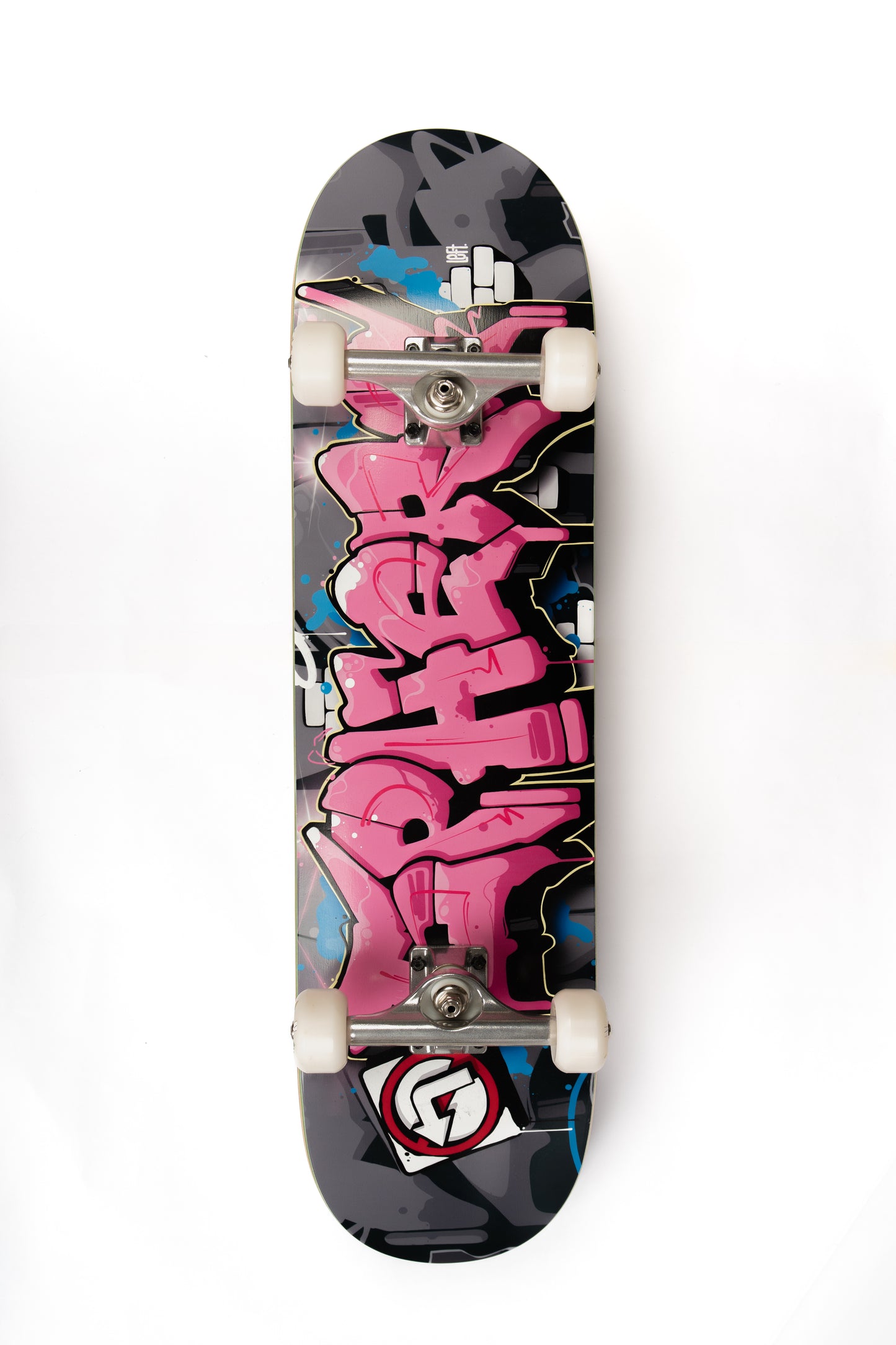 BUBBLEGUM SPHERE SKATEBOARD COMPLETE (LEFT)