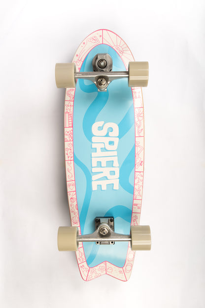 SPHERE SURFSKATE (BLUE FISHTAIL)