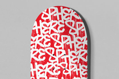 SPHERE RED WHITE GRAFITTI PRO DECK