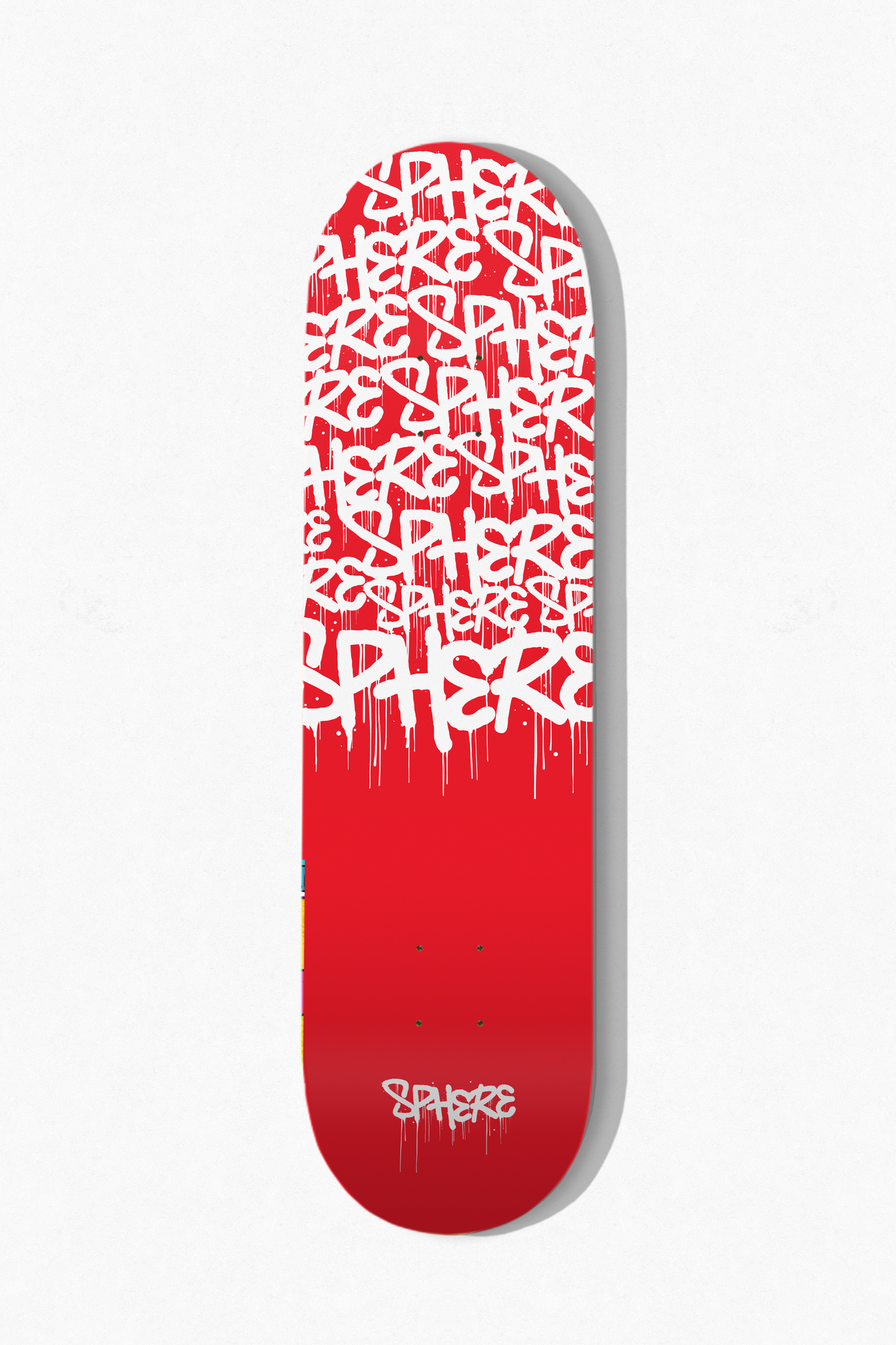 SPHERE RED WHITE GRAFITTI PRO DECK
