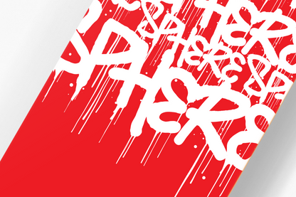 SPHERE RED WHITE GRAFITTI PRO DECK