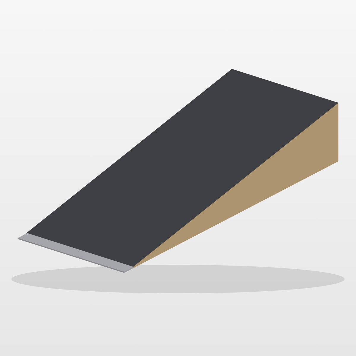 Toucan Kicker 4'-0" portable skate kicker ramp, render