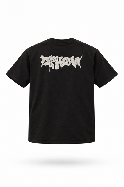 SPHERE SKATEBOARDS x LEFTHANDER: THE HEAVYWEIGHT TERRY TEE – Black