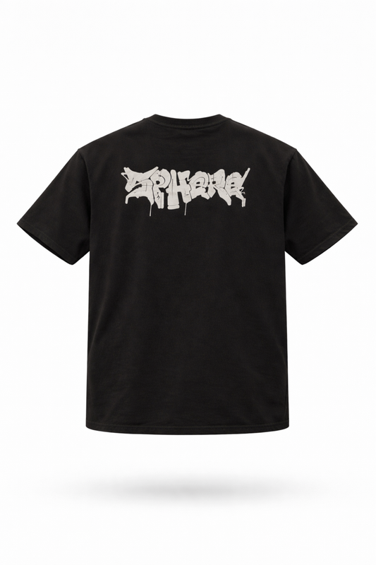 Sphere Skateboards x Lefthander: The Heavyweight Terry Tee – Black