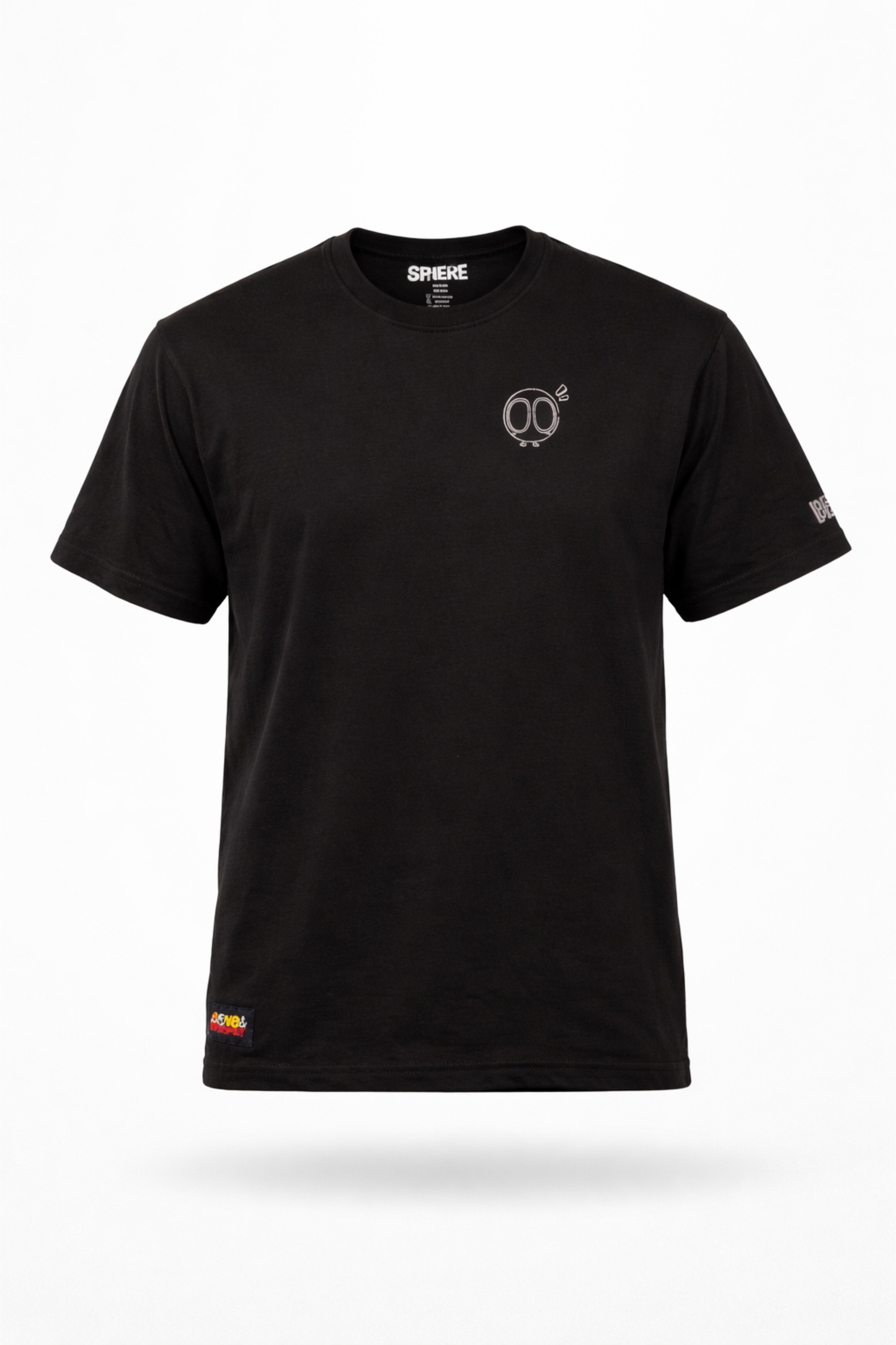 SPHERE SKATEBOARDS x LEFTHANDER: THE HEAVYWEIGHT TERRY TEE – Black